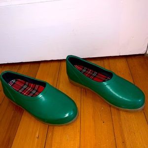Vintage Mid West lowtop green wellies